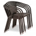 Кофейный комплект плетеной мебели из искусственного ротанга T282ANS/Y137C-W53 Brown 2Pcs
